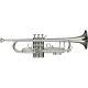 Levante Lv-tr6301 Bb Professional Trumpet With Monel Valves Silver Plated