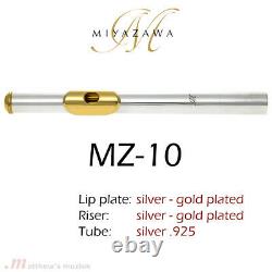 Miyazawa Headjoint MZ-10 Gold Plated Lipplate and Riser