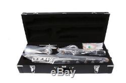 NEW Bass Clarinet Model PADS And Case Low c Nice Tone Silver Plated #AA