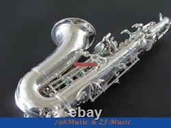NEW Professional Silver Plated Bb Soprano Curved Saxophone H igh F# Keys
