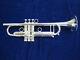 New Carol Brass 6580h-gss-bb-s Silver Plated Professional Trumpet, Mint