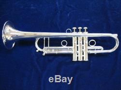 New Carol Brass 6580H-GSS-Bb-S silver plated professional trumpet, MINT