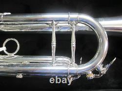 New CarolBrass CTR-5060H-GSS-S Silver Bb Trumpet, Solid Silver Leadpipe