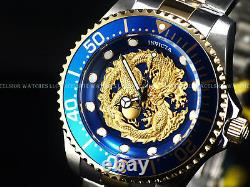New Invicta Men's 47mm Grand Diver Dragon Automatic Two Tone 18KGP 100M SS Watch