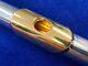 New Miyazawa Flute Head Joint Mz10 / Sterling Silver Withgold Plating
