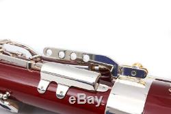 New Yinfente Bassoon C Tone Maple Body Silver Plated keys+ Free Case #A19