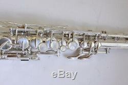 Old LOW PITCH Silver plated Buescher C- soprano saxophone