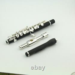 Piccolo Flute C Key Split E With Case Two mouthpiece