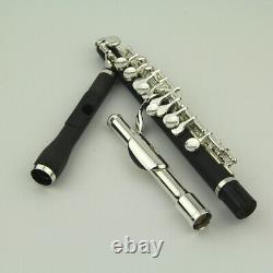 Piccolo Flute C Key Split E With Case Two mouthpiece