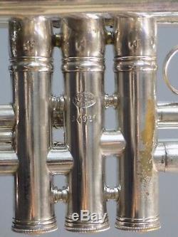 Pre-War 1930's Silver-Plated French Besson Brevete Trumpet Ser. #94951