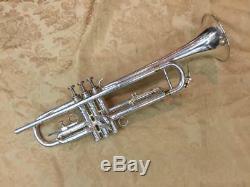 Pre-War Fabrication Francais Perfectionee Silver Plated Trumpet by Besson-c. 1925