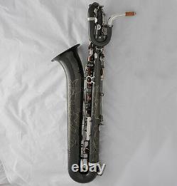Pro. Black Nickel Silver TaiShan Baritone Saxophone Low A SAX Germany Mouthpiece