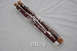 Prof. Heckel System Silver plated Maple wooden C Bassoon High D E key+LuxuryCase
