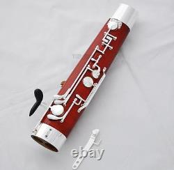 Prof Maple Wooden Bassoon Silver Plated Keys New Case