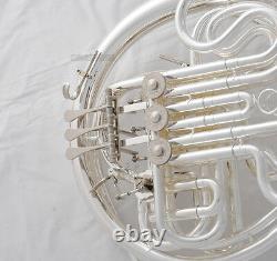 Professional 103 Model Silver Plated Double French Horn F/Bb Tone With Case