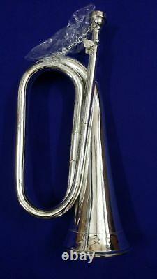Professional Bb Bugle Silver plated Tuneable/British Army bb bugle/Brass bugles
