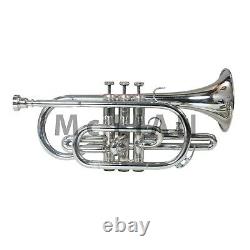 Professional Bb Cornet Nickel Expert's Choice with Hard Case and Mouthpiece