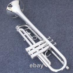 Professional Bb Trumpet Black Nickel Gold Plated Yellow Brass Instruments
