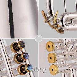 Professional Bb Trumpet Plated Surface with Mouthpiece I4W5