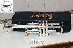 Professional C Trumpet Silver Plated Well Tune Master Approved with Hard case & Mp