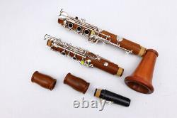 Professional Clarinet B-flat Keys 17 Bb key Rosewood Body Silver Plated Key US