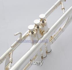 Professional Detachable Bell Silver Plating Trumpet Horn Monel Valve 5'' Bell