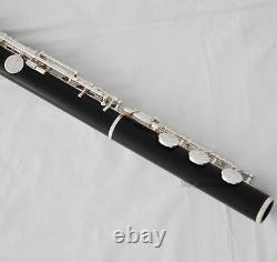 Professional Ebony Wooden Flute B foot 17 Open Hole European headjoint With Case