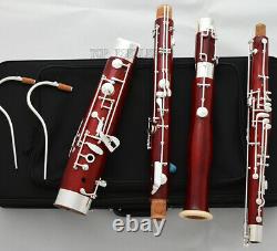 Professional Maple Bassoon Heckel system C Keys Silver Plated With Case