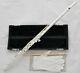 Professional New Silver 17 Open Hole Flute Offset G Key B Foot Split E With Case