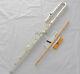 Professional New Silver Bass Flute C Key Off Set G Key Italian Pad With Case
