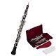 Professional Oboe C Key Semi-automatic Style Silver-plated Keys + Carry Bag G7f7