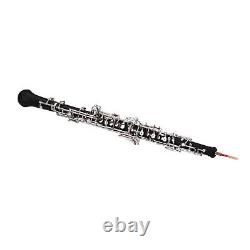 Professional Oboe C Key Semi-automatic Style Silver-plated Keys Instrument L0V4