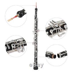 Professional Oboe Semi-automatic Style C Key Silver Plated Keys Woodwind J3O7