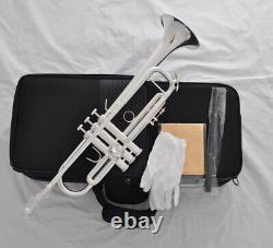 Professional Reversed Lead pipe Bb tone Silver plate Trumpet Horn Bell 4-7/8'