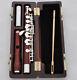 Professional Rose Wooden Piccolo Flute Silver Key Wood Case
