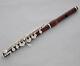 Professional Rose Wooden Silver Plated Key Piccolo Flute C Tone With Wood Case