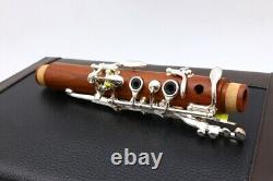 Professional Rosewood Bb Key Clarinet Silver Plated Good Sound Free Case