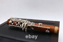 Professional Rosewood Bb Key Clarinet Silver Plated Good Sound Free Case