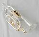 Professional Silver Gold Plated Cornet Bb Keys Double Triggers Trumpet With Case