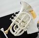 Professional Silver Plated Pocket Trumpet Bb Horn Monel Valves With Case