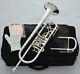 Professional Silver Plated Rotary Valve Trumpet B-flat Upper Register Key New