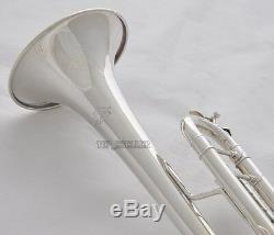 Professional Silver Plated Trumpet TaiShan Brand horn Monel Valves With Case