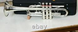 Professional Trumpet C Silver Plated Expert's Choice with Hard Case & Mouthpiece