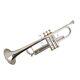 Professional Trumpet Silver Plated Gold Caps With Case 5c Mouthpiece