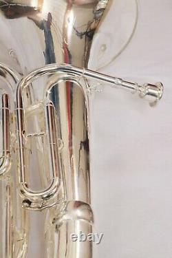 Professionals Euphonium 4 Valves Silver Bb/f Expert Choice with Hard case & MP
