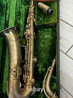 Rare Vintage Gold Played C-melody Conn Saxophone Rolled Tone Holes Mouthpiece