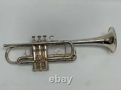 S. E. Shires C Trumpet Model TRQ13S Silver Plated withHSC DISPLAY MODEL