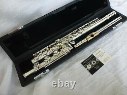 Sankyo CF301 Sterling Silver Pro Flute with solid gold lip plate and riser