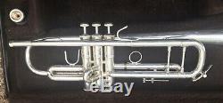 Silver Bach Stradivarius Model 37 ML Professional Trumpet withCase & Mouthpiece