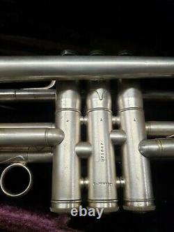 Silver Conn 58B Professional silver trumpet, just serviced plays great